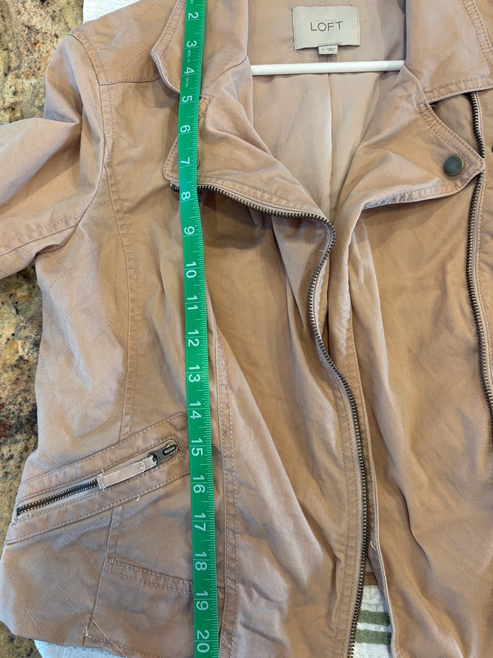 LOFT Women's Dusty Blush Moto Jacket - Picture 3 of 10